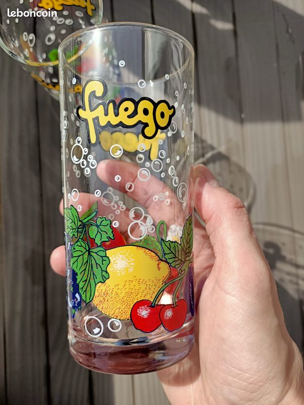 Lot de 6 verres à orangeade vintages Fuego (image 3)
