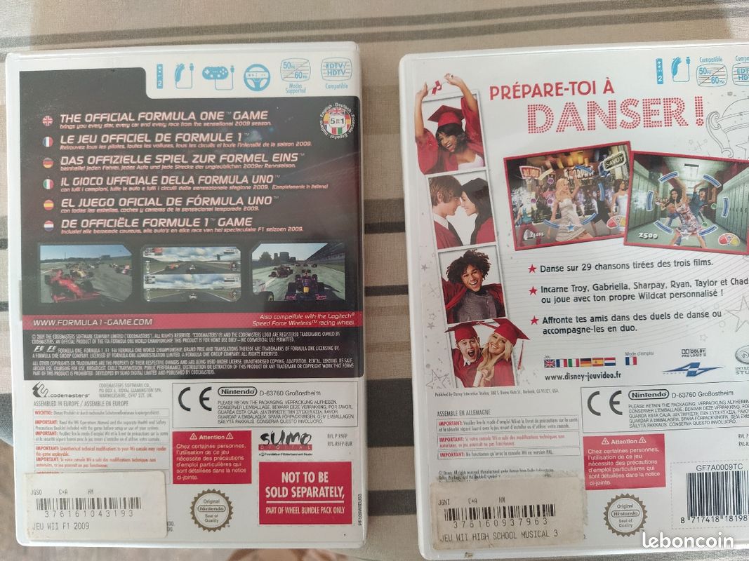 Jeu Wii high scho musical et F1 2009 (image 3)
