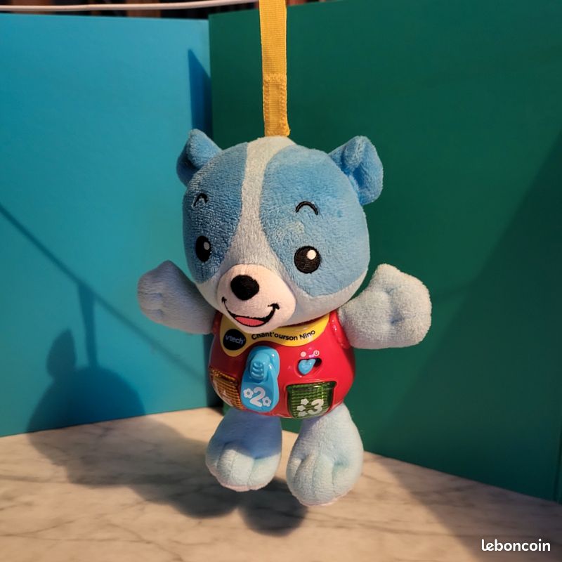 Peluche ours bleu interactif VTECH Jeux Jouets