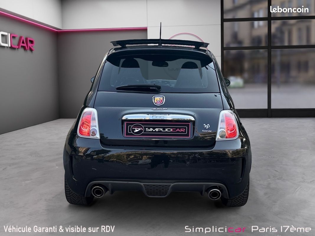 ABARTH 500 1.4 Turbo 16V T-Jet 140 ch Turismo toit ouvrant accoudoir Interscope (image 7)