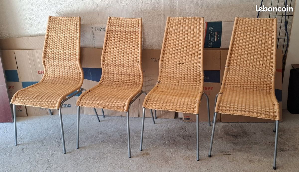 Chaises en osier (image 1)
