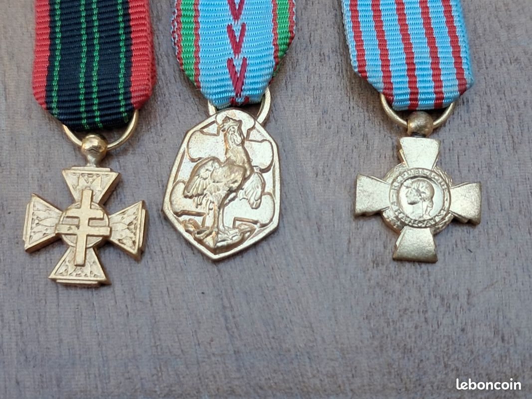 Barrette de médailles réduction WW2 (image 2)