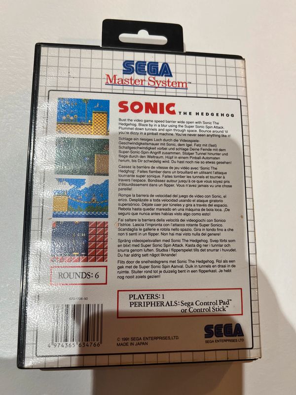 Sonic Chaos (1993) - Master System d'occasion pour 18 EUR in Sevilla sur  WALLAPOP