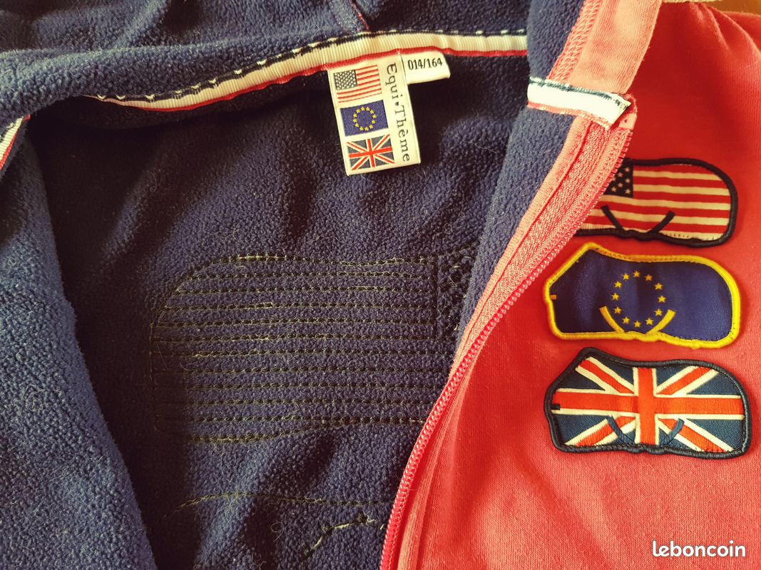 Veste sweat équitation Equithème rose 14 ans (image 3)