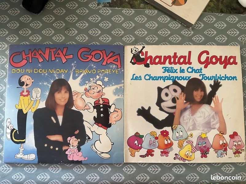 Vinyles Chantal Goya « Dou Ni Dou Ni Day - Bravo Popeye »/« Felix le Chat - Les Champignoux Tourbichon » (image 1)
