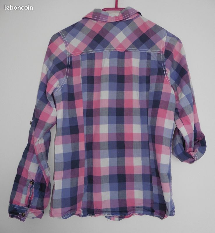 Chemise a carreaux multicolore. Bilook. 16 ans (image 6)