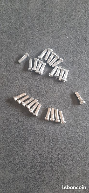Lot De 40 Rayons De Vélo En Acier 14G - Longueur 286 Mm Avec Embouts - Pour La Plupart Des Vélos