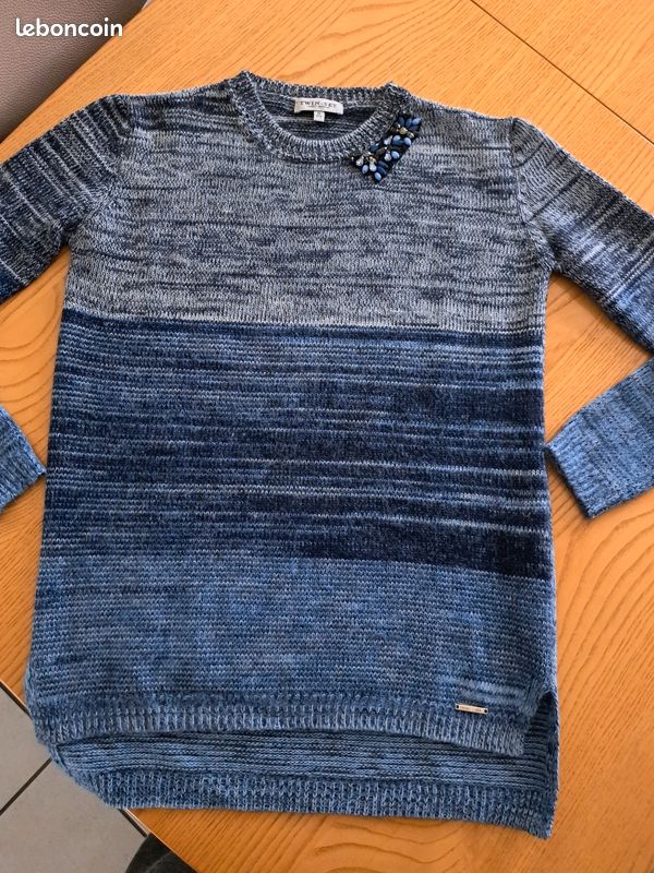 Blouse Tunique TWIN SET SIMONA BARBIERI Taille M - Bleu - Viscose