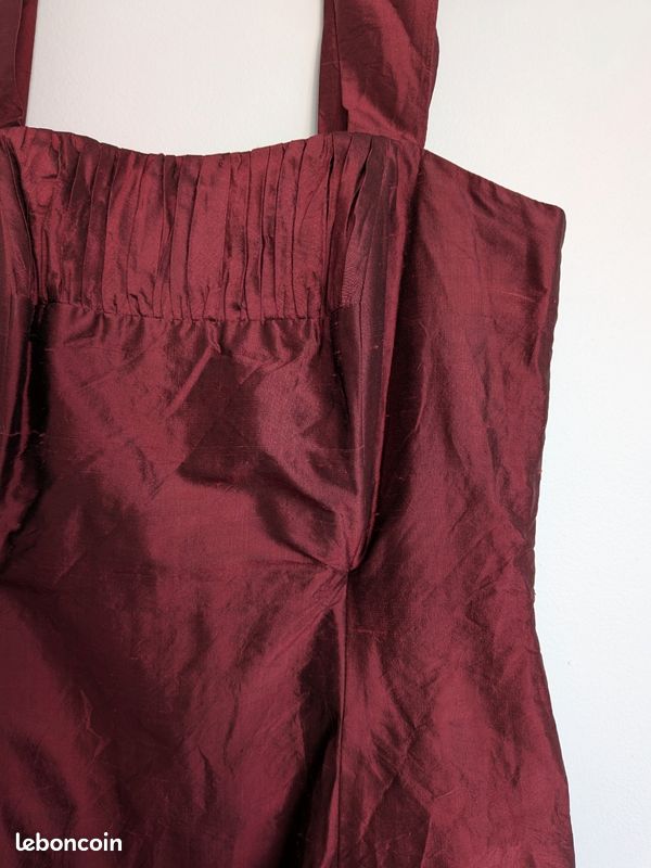 Robe bordeaux Elsa Gary T40 (image 3)
