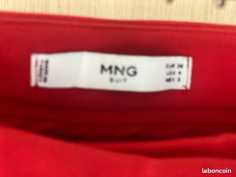 Pantalon Rouge MNG Taille 36 - Style Jean's Pour Femme