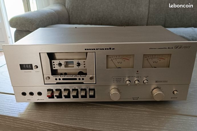 Platine Cassette Marantz SD 1015 - Lecteur Enregistreur Vintage Argenté