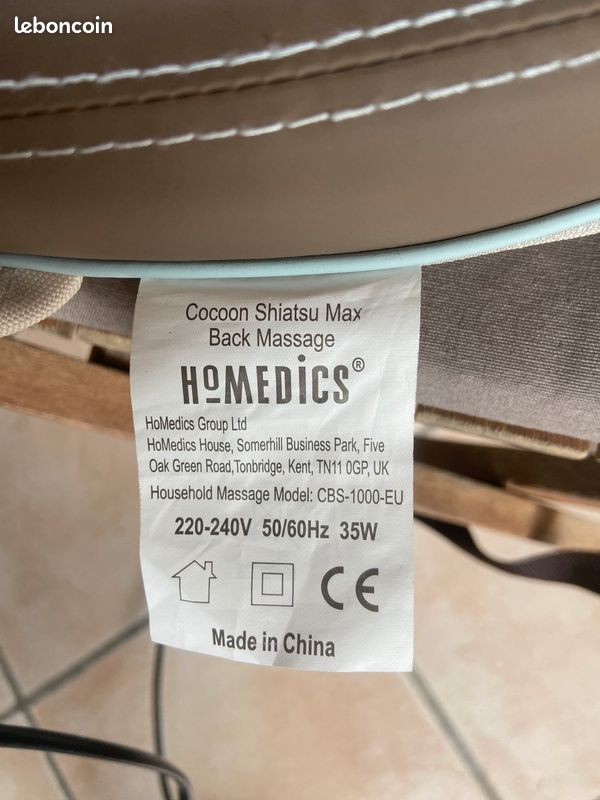Siège massant Référence : Homedics CBS 1000 EU (image 5)