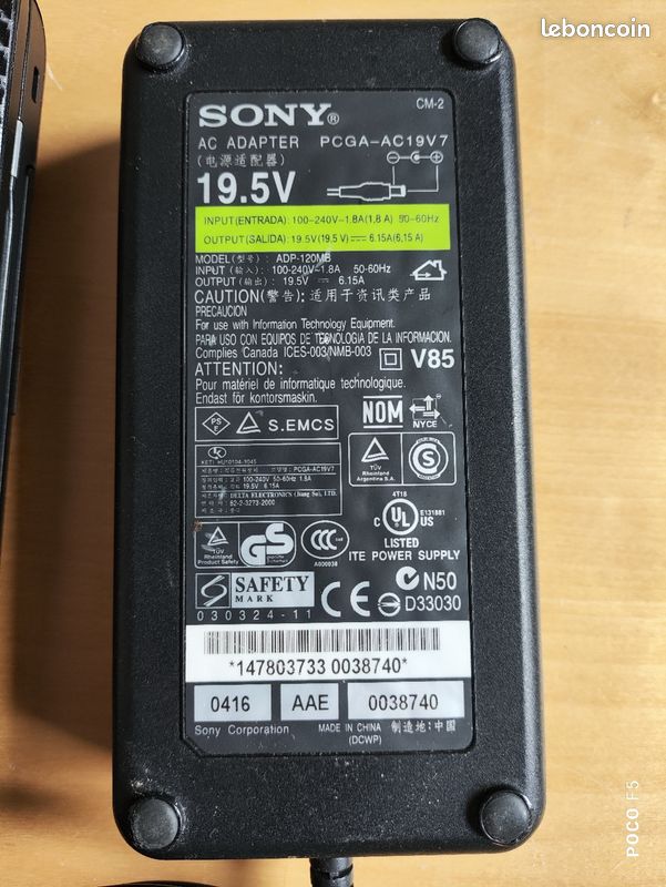 Charnières Pour Ordinateur Portable Sony Vaio PCG-31111M - Pièce D'Occasion Garantie 6 Mois