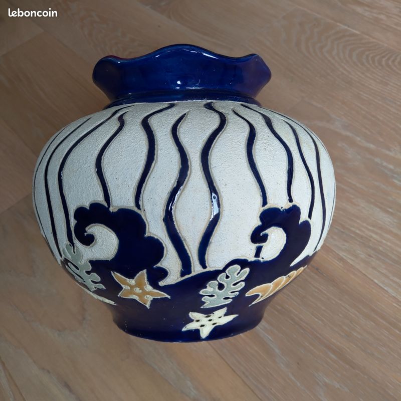 Cache pot à décor marin (image 4)
