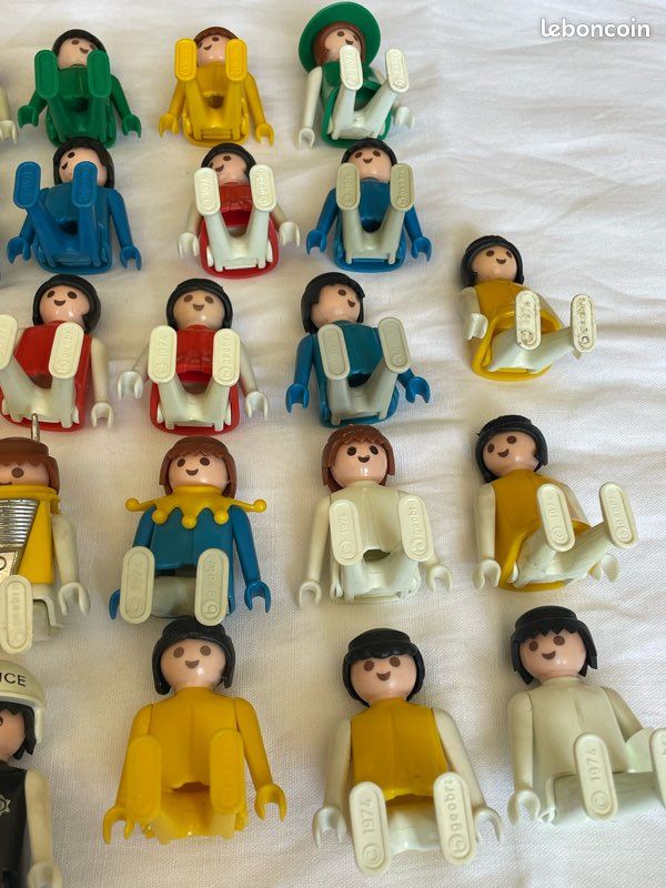 Lot Personnages Playmobil Vintage 1974 – Adultes Femme Et Homme, Made In Germany