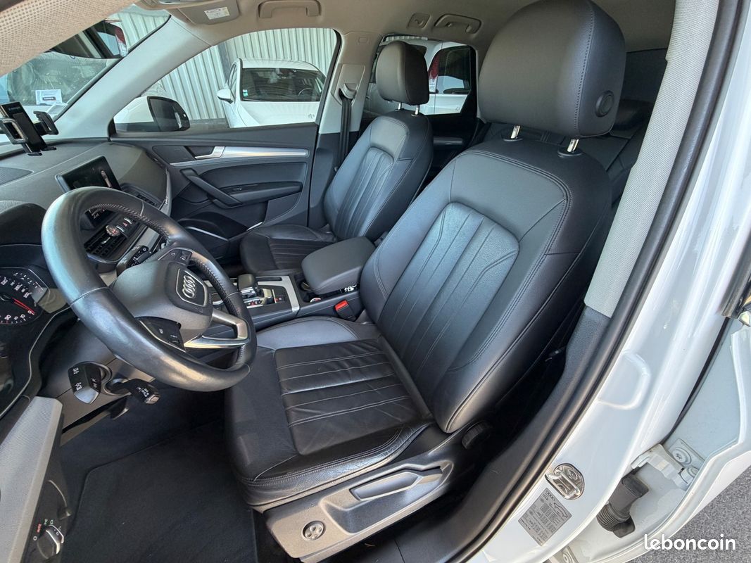 AUDI Q5 Q5 2.0 TDI 163 CV S tronic 7 Quattro Design + CAMÉRA + ATTELAGE + CLIM AUTO + KEYLESS + HAYON ÉLEC (image 10)