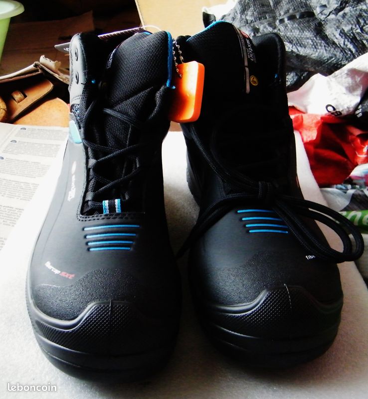 Chaussures bottines de sécurité en cuir et toile Sixton peak neuves 40 homme (image 2)