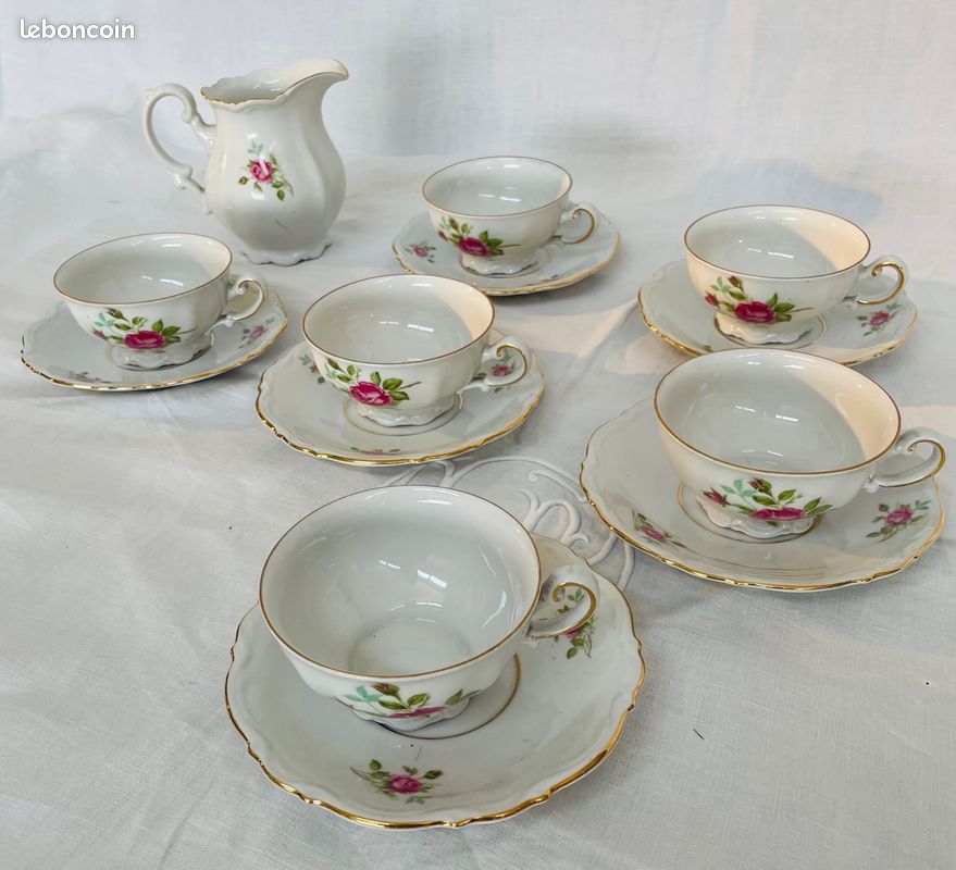 Service Porcelaine Bavaria Mitterteich - Peint Main - 25 pièces - Arts de la table
