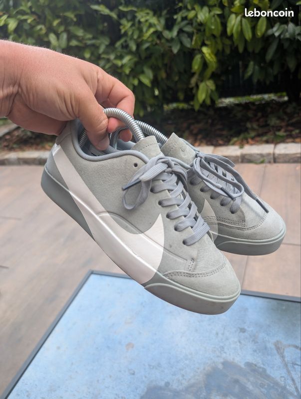 Mica Green Nike Blazer City Low Big Swoosh Men's Shoes Nike Air