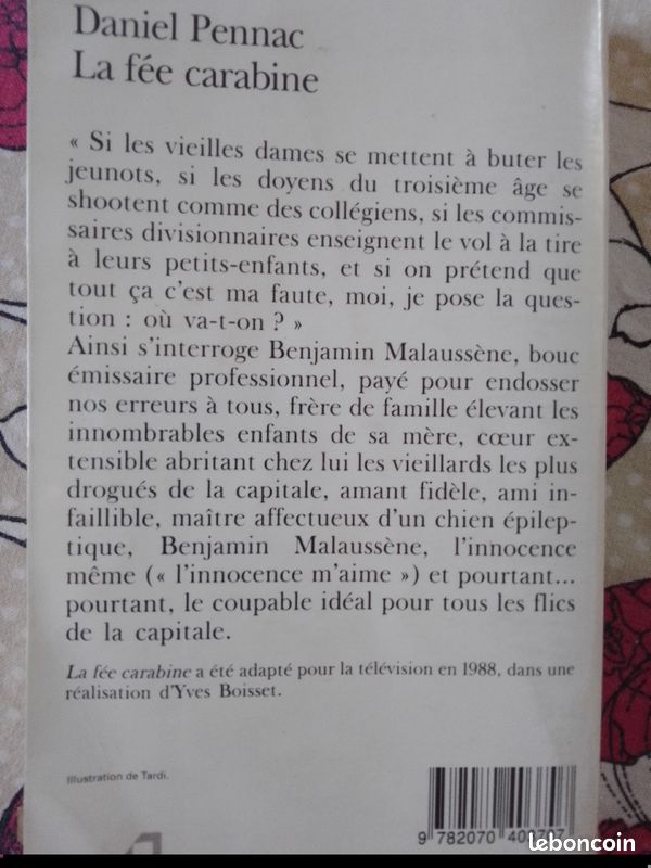 Livre la fée Carabine de Daniel Pennac (image 2)