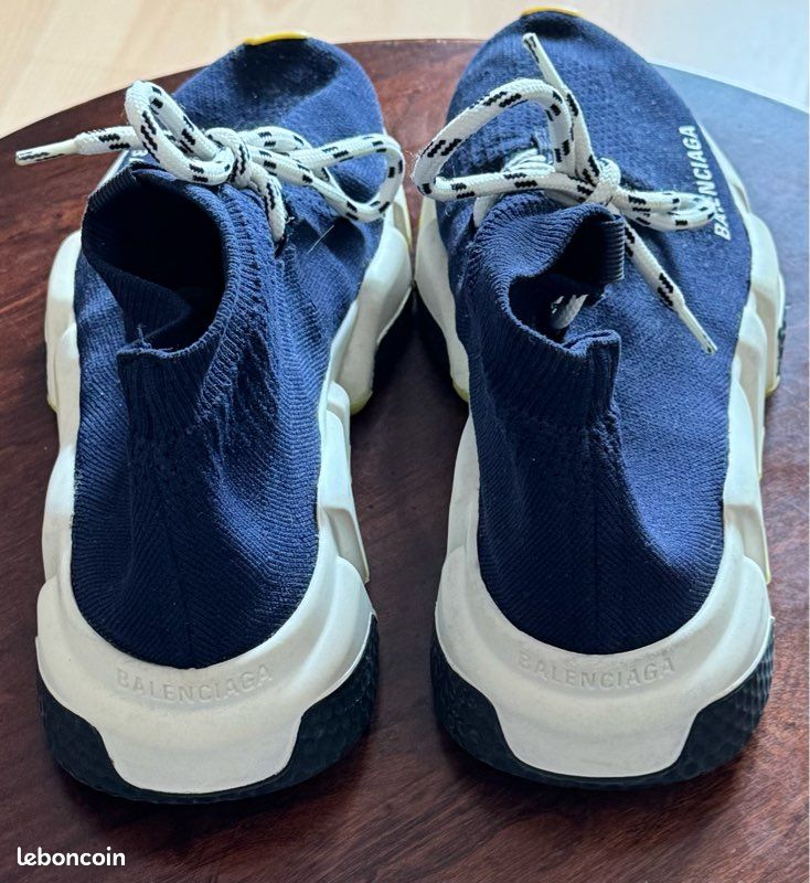 Balenciaga Speed Trainer Marine Semelle Blanche – Taille 37 Femme