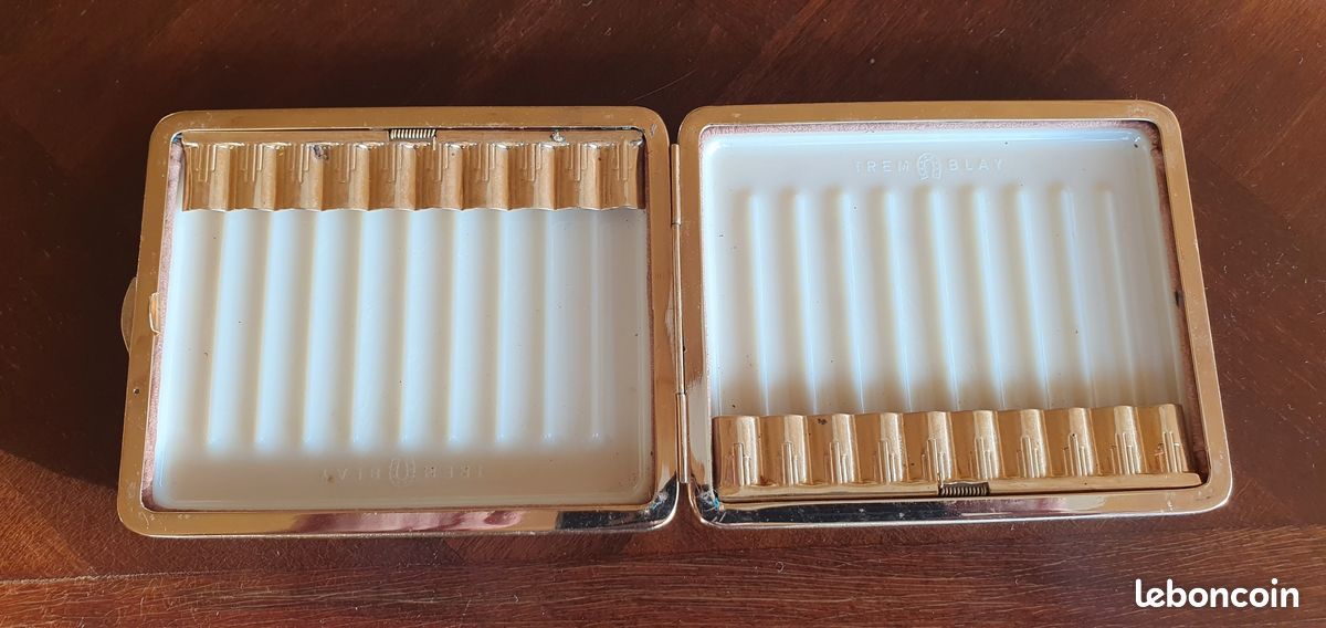 tremblay cigarette case Etui à cigarettes en cuir Tremblay