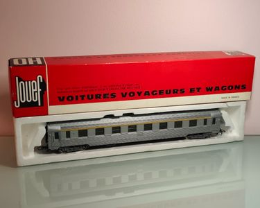 Wagon Jouef 468 – Voiture Inox Longue – Avec Boîte D'Origine – Occasion