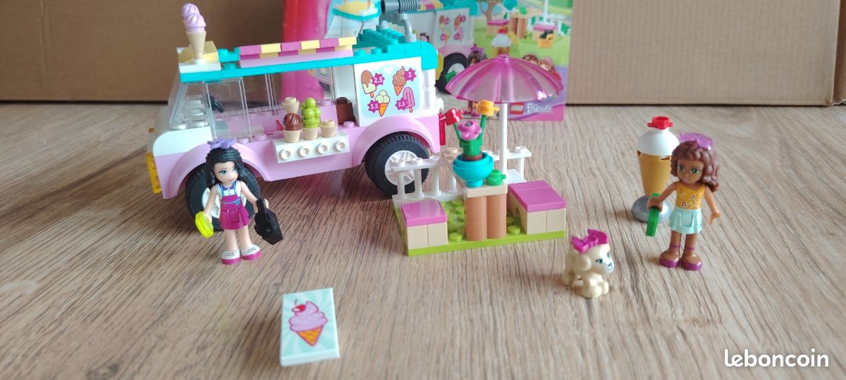Lego friends junior 10727 la camionnette de glaces d'Emma (image 1)