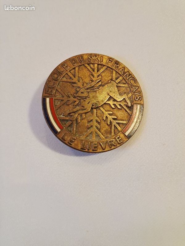 INSIGNE BADGE ESF La Fléchette Ecole du Ski Français Arthus