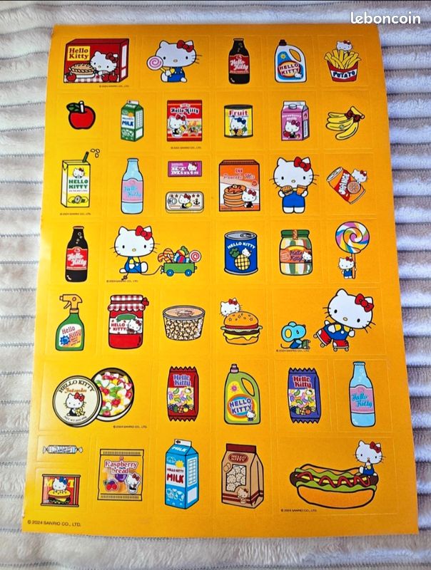 Set Hello Kitty đ neuf figurine et stickers (image 5)