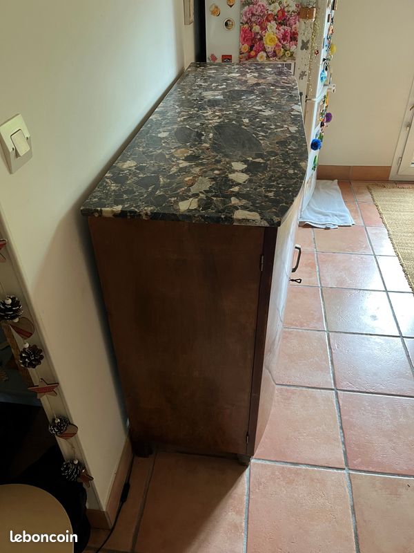 Buffet avec plateau en marbre (image 3)