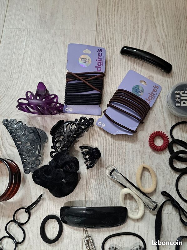Lot De 40 Accessoires Pour Cheveux (n°5) - Chouchous, Pinces, Barrettes, Serre-tête - Multicolore - Neuf Avec étiquettes