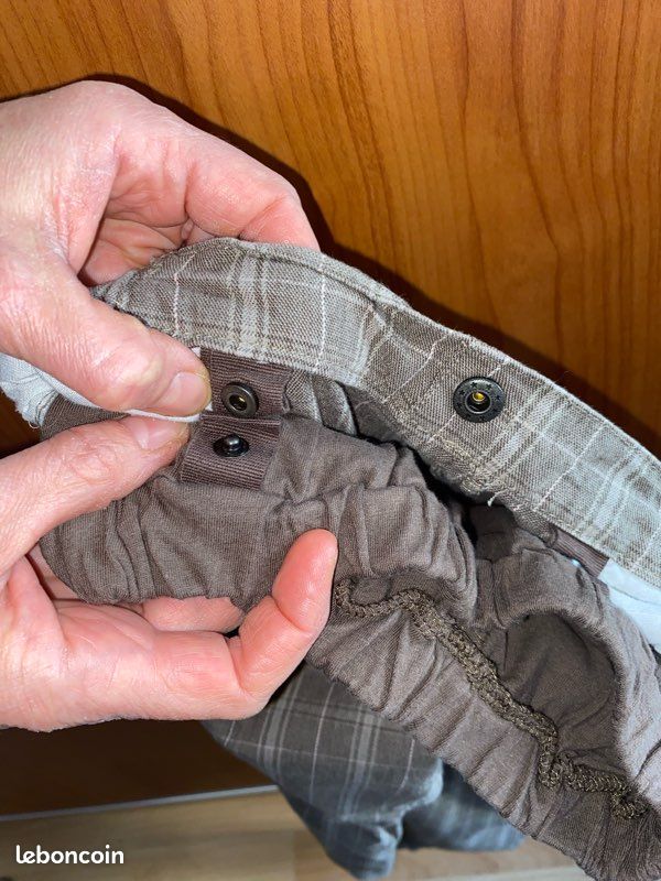 Pantalon kaki prince-de-galles fille 8 ans Vertbaudet (image 6)