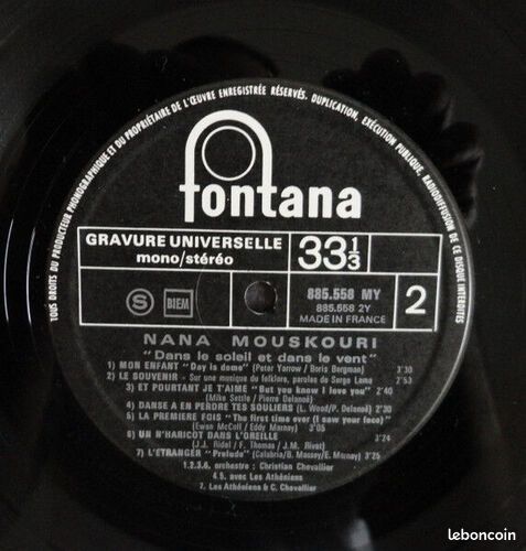 [Vinyl] Dans Le Soleil Et Dans Le Vent - Très bon état (image 4)