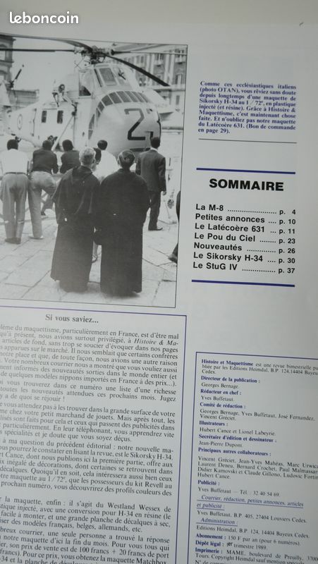 Magazine Histoire Et Maquettisme N°5 - M-8 / Latécoère 631 / Sikorsky H-34 - Occasion