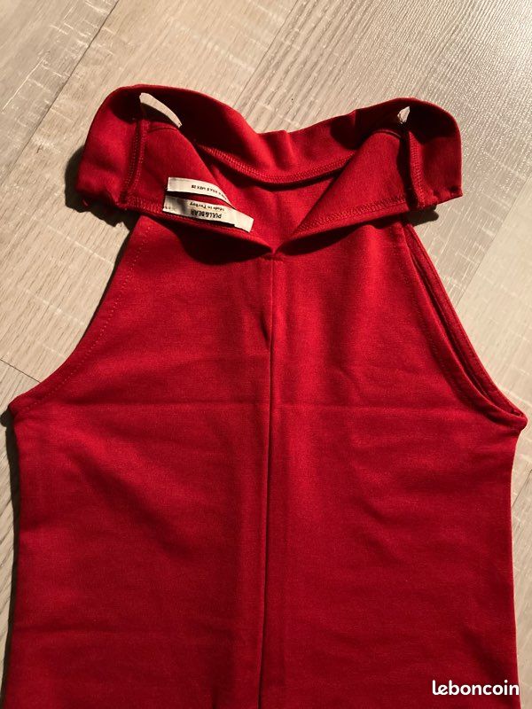 Robe moulante rouge TS pull and bear (image 4)
