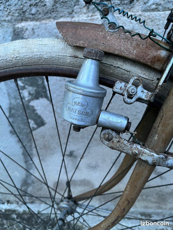 Roue Avant Vélo Ancien Avec Pneu Talon La Française Diamant - Pour Collection Ou Restauration