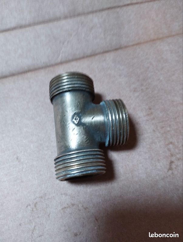 Té égal cuivre à visser (image 1)