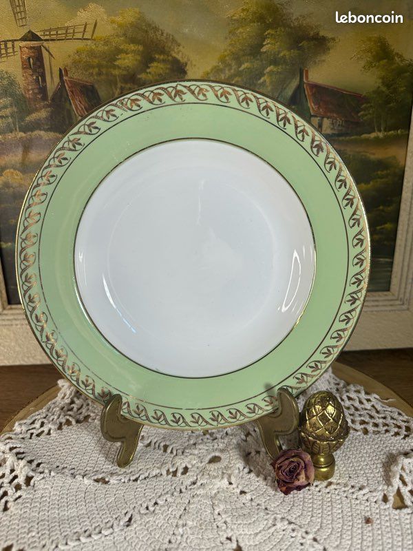 Assiettes creuses Amandinoise Celadon (image 2)