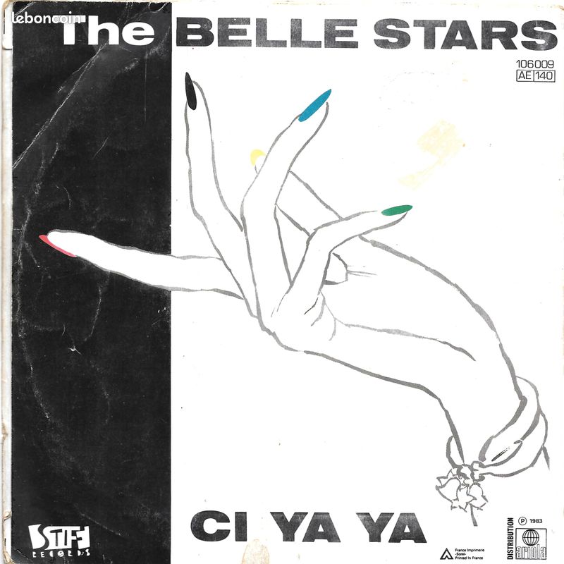 The Belle Stars : The Entertainer / Ci Ya Ya [Vinyle 45 tours 7"] 1983 (image 2)