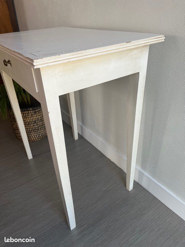 Ancienne petite table bois patiné / bureau / table d’appoint (image 5)