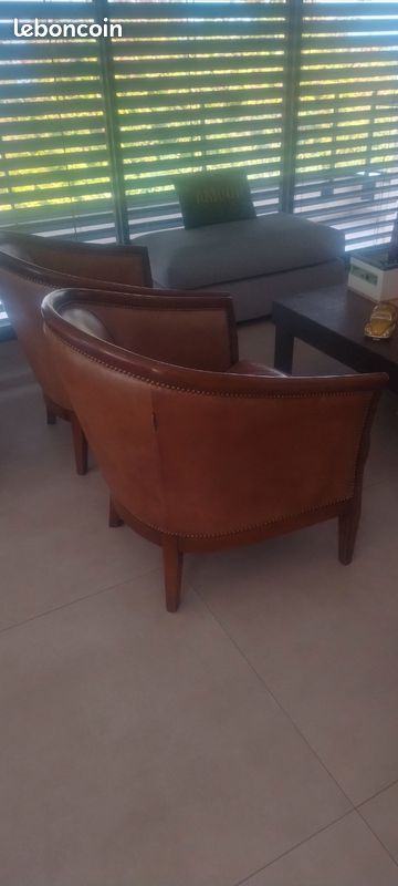 Fauteuil de bureau cuir (image 1)