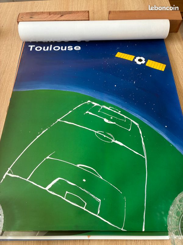 Affiche Officielle Coupe Du Monde 98 – France – Ville De Toulouse – Originale