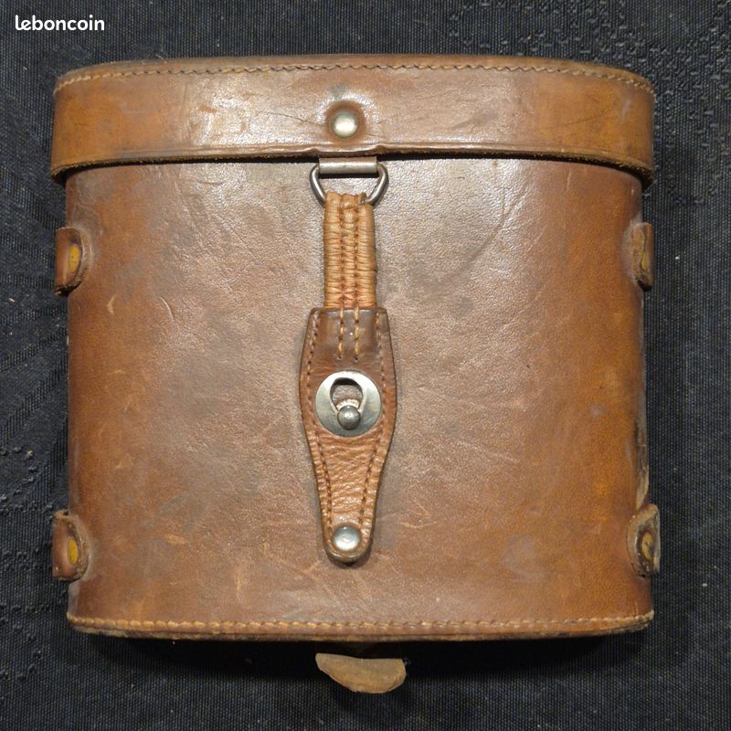 Jumelles Anciennes MG La Belgica 8x - Étui Cuir Colmont - Occasion