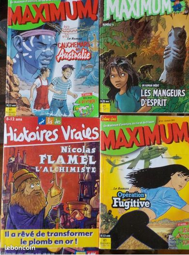 Magazines enfants/Ados : Wapiti, Sciences & Vie Jr - Maximum.. (image 6)