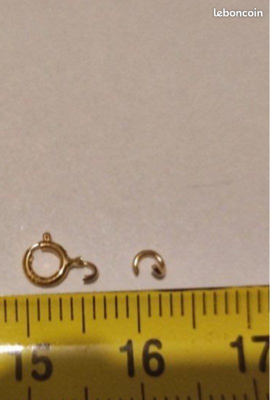 Fermoir De Collier En Or Jaune 18 Carats (750) - Neuf Sans Boîte, Pour Création Ou Réparation