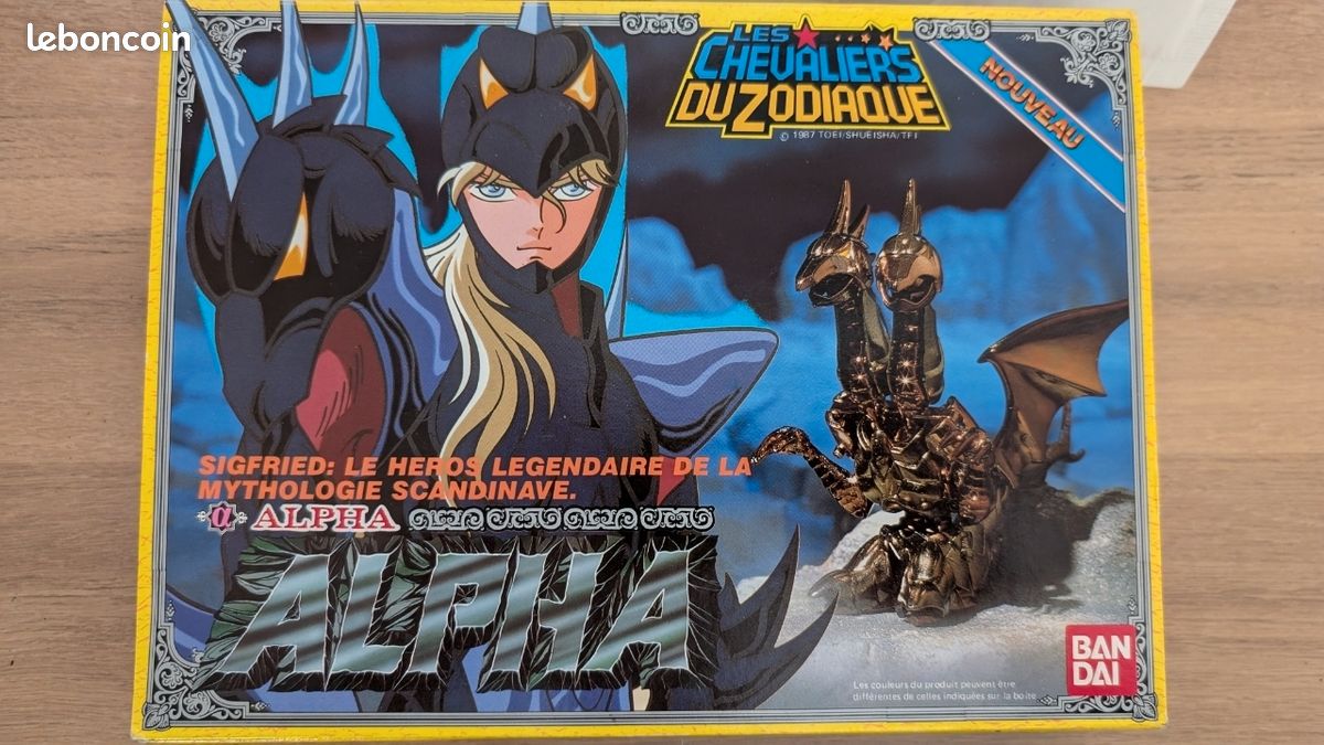 Figurine Vintage Saint Seiya, Arc Odin, Alpha Sigfried, Bandai 1988, édition Japonaise