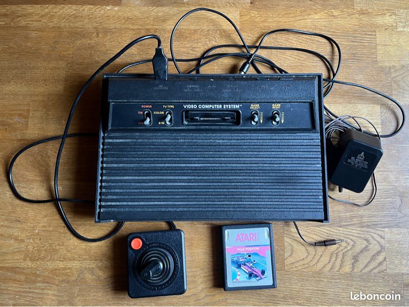 Manette Atari 2600 Officielle Vintage - Noire, Testée, Pour Retrogaming