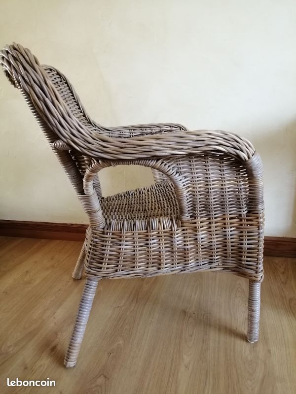 Fauteuil en rotin (image 5)