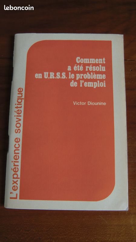 Urss resolu probleme emploi v. Diounine (image 1)
